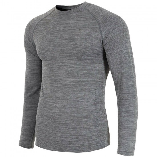 MEN'S LONG SLEEVE T-SHIRT MIDDLE GRAY MELANGE