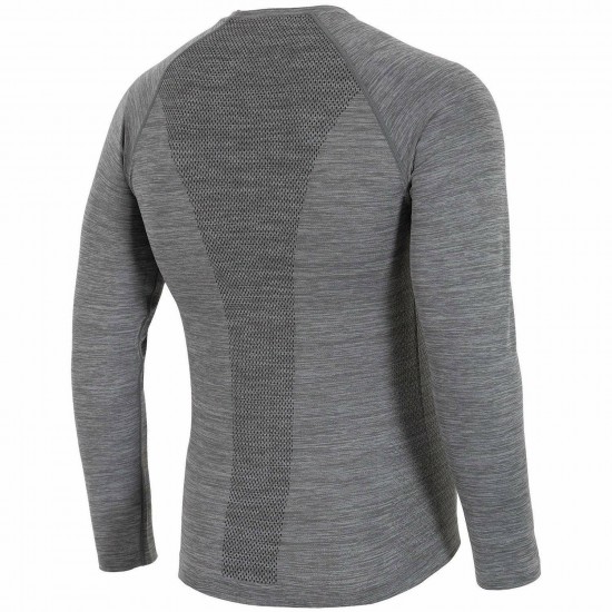 MEN'S LONG SLEEVE T-SHIRT MIDDLE GRAY MELANGE