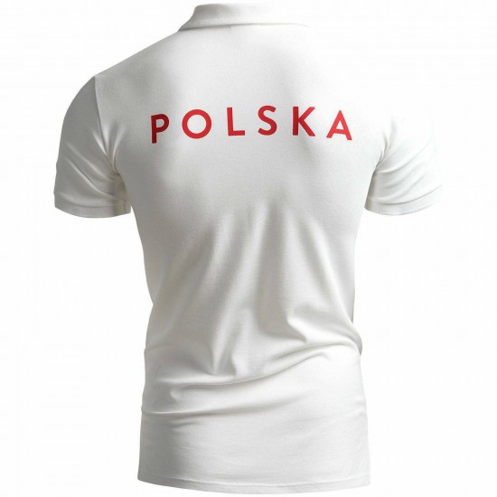 MEN'S POLO SHIRT POLAND PYEONGCHANG WHITE