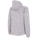 WOMEN'S FLEECE HOODIE LIGHT GRAY