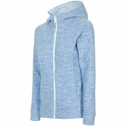 WOMEN'S FLEECE HOODIE BLUE MELANGE