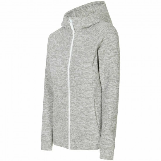 WOMEN'S FLEECE HOODIE LIGHT GREY MELANGE