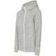 WOMEN'S FLEECE HOODIE LIGHT GREY MELANGE