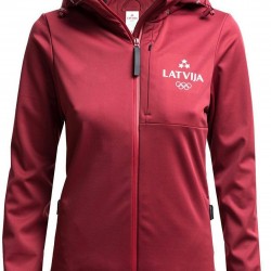 WOMEN'S SOFTSHELL JACKET LATVIA PYEONGCHANG BURGUNDY
