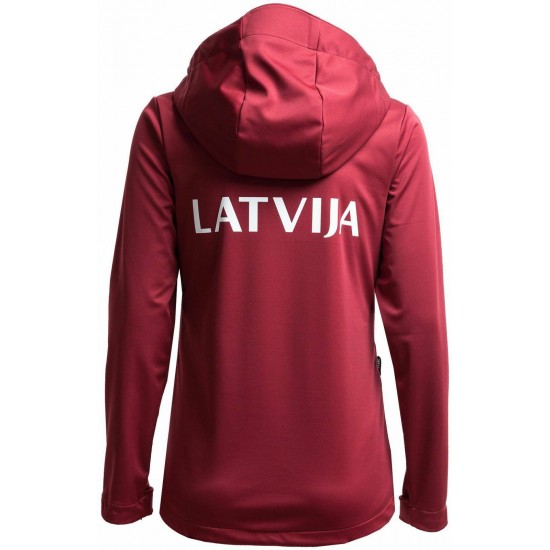 WOMEN'S SOFTSHELL JACKET LATVIA PYEONGCHANG BURGUNDY