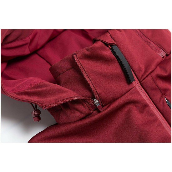 WOMEN'S SOFTSHELL JACKET LATVIA PYEONGCHANG BURGUNDY