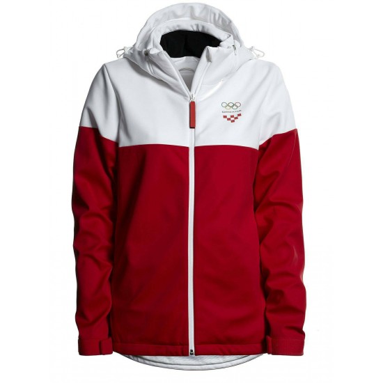WOMEN'S SOFTSHELL CROATIA PYEONGCHANG RED CHERRY