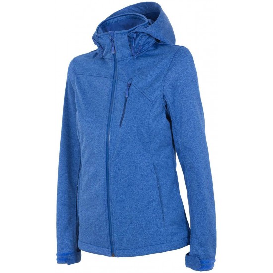 WOMEN'S SOFTSHELL JACKET BLUE MELANGE