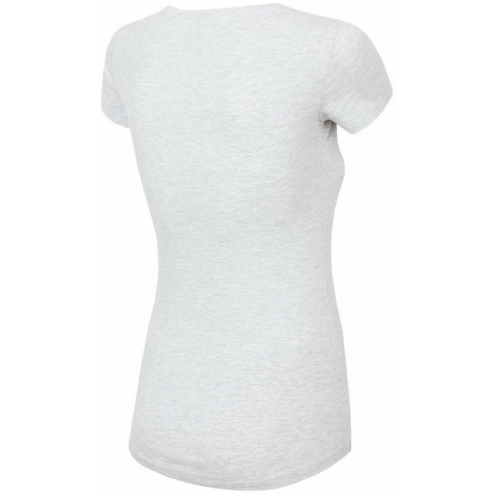 WOMEN'S T-SHIRT LIGHT GREY MELANGE